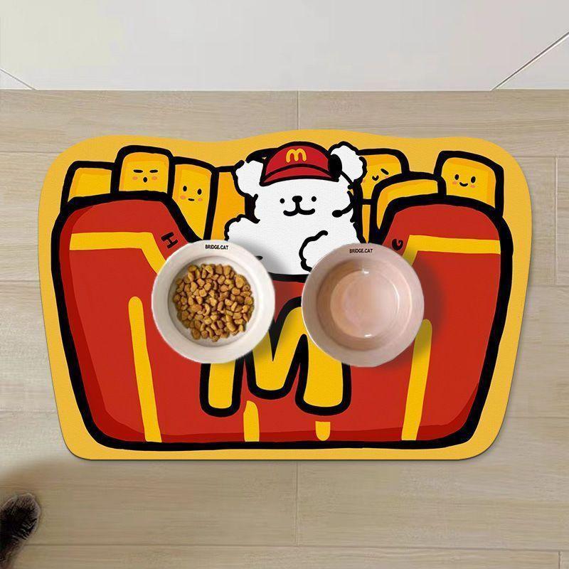 

Pet Dog Diatom Mud Bathroom Non-slip Mat Home Bathroom Moisture-wicking Mat Durable Durable Useful Useful Safe 40X60cm
