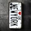 Retro Vintage License Plate Soft Phone Case for iPhone 16 16E 17 Air 15 Pro Max 14 Plus 13 Mini 11 12 7 Black Cover Back Shell