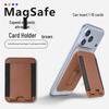 MagSafe Magnetic Card Holder Stand - Multifunctional PU Leather Universal Phone Accessory.