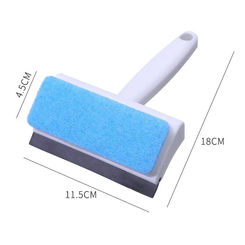 New Soft Rubber Glass Wiper Household Double Sided Cleaning Wiper Glass God Wall Wiper Dual Purpose Cleaning Brush Reusable Cleaning Tool Ya407