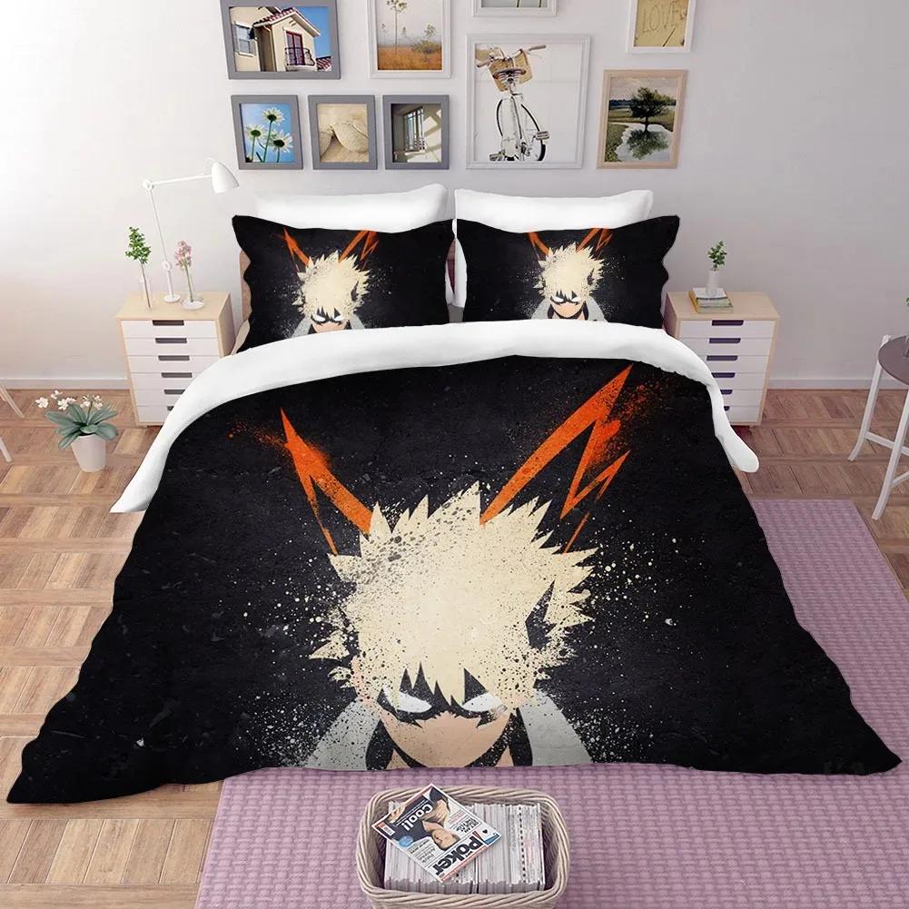 Anime My Hero Academia 3D NEW Duvet Cover Pillowcase Bedding Set Adult Boy Girl Bedroom Decoration Children Single Double Large
