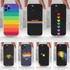 L-Lesbian LGBT Rainbow Pride Phone For iPhone 16,15,14,13,12,11 Plus,Pro,Max,XR,XS,X,7,8 Plus,SE,Mini,Transparent,Silicone Case