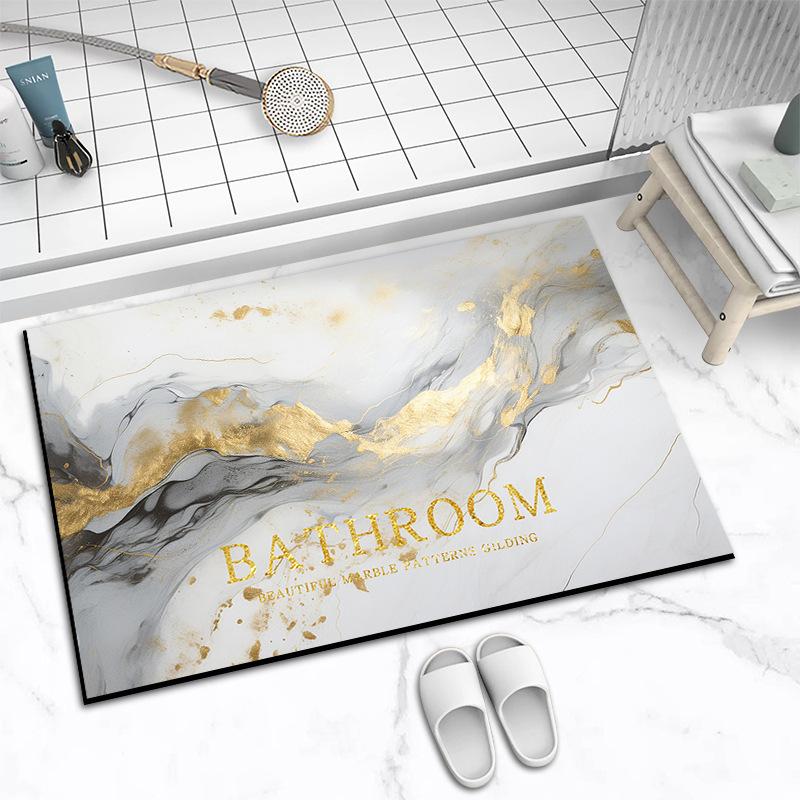 Diatom Mud Bath Absorbent Mat Household Simple Toilet Toilet Door Cushion Absorbent Non-slip Quick Drying Mat