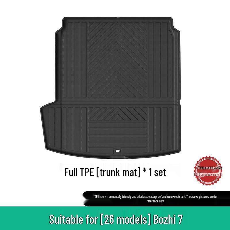 TPE Floor Mats for Toyota Yaris L: Dirt-Proof, Wear-Resistant, Eco-Friendly, Trunk Mat for 26 Models