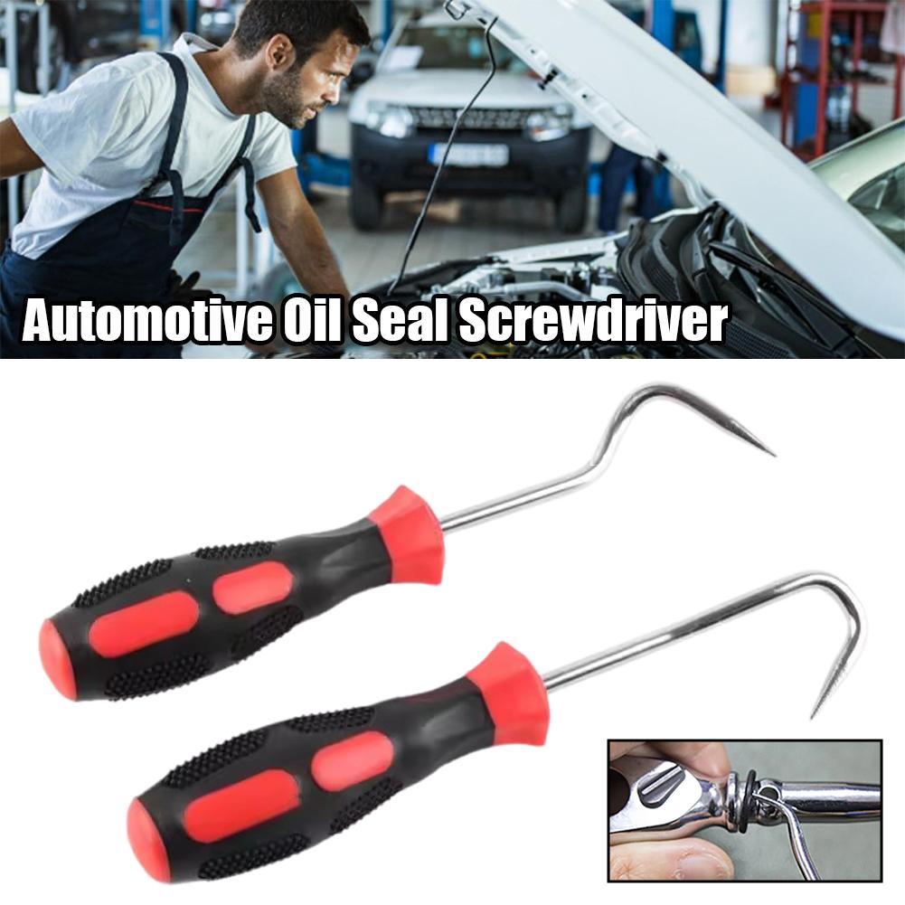 2pcs Car Oil Seal Screwdriver Hook Puller O-ring Seal Car Maintenance Tool Disassembly And Maintenance Tool