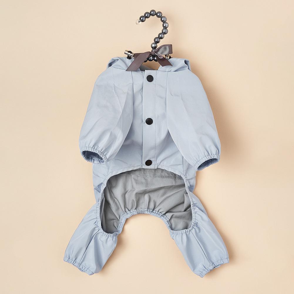 Vodotěsný psí pláštěnka Reflexní s kapucí Vodotěsná bunda Kombinéza pro mazlíčky Malí psi Venkovní potřeby Francouzský buldoček Čivava