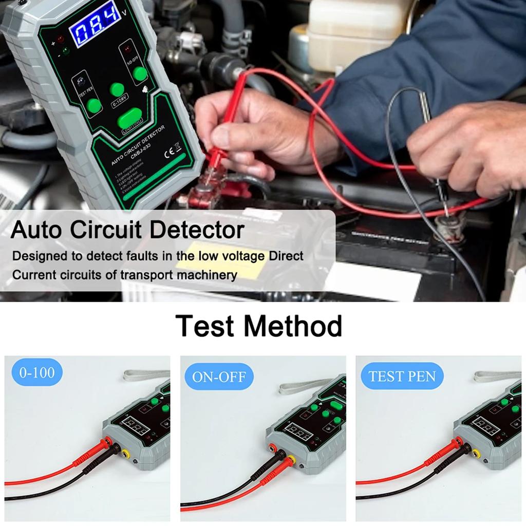 Car Circuit Fault Tester Multifunctional Diagnostic Test Tool Circuit Detector 0-100V Vehicle Circuit Breaker Finders