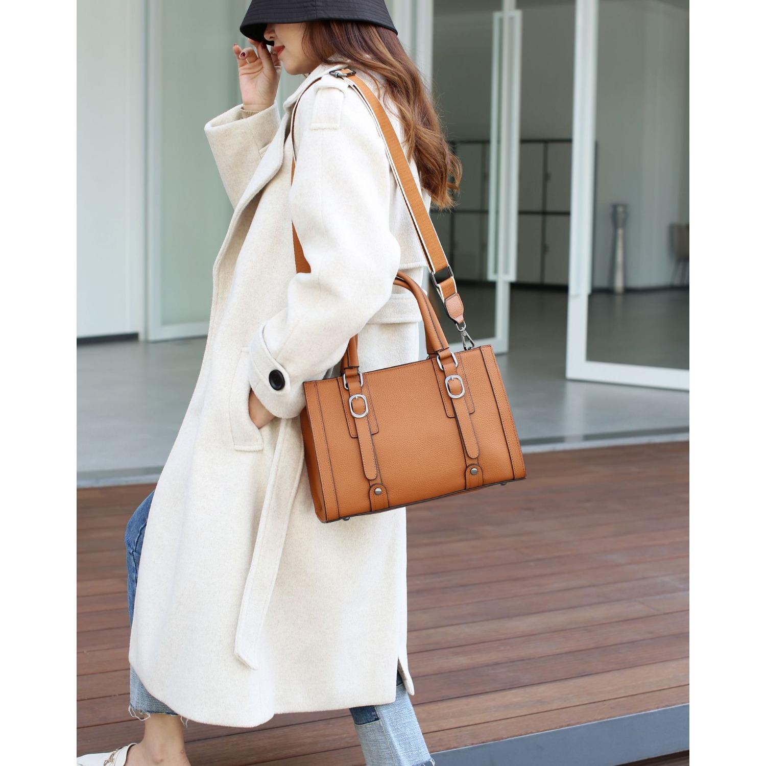 

The First Layer of Cowhide Bag, Crossbody Horizontal Square Bag, Popular Fashion Solid Color Niche Women s Single Shoulder Practical Portable