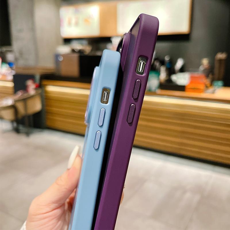 Titanium gray magsafe wireless charging phone case for iPhone 16 15 14 13 12 11 Pro Max Plus magnetic shockproof hard back cover