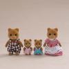 Miniature Dollhouse Pretend Play Figures for Kids Dollhouse Forest Family Doll Rabbit Bear Squirrel Family Animal Birthdays Gift