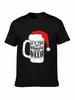 Christmas Beer Mug Santa Hat It's The Most Wonderful Time For Beer T-shirt