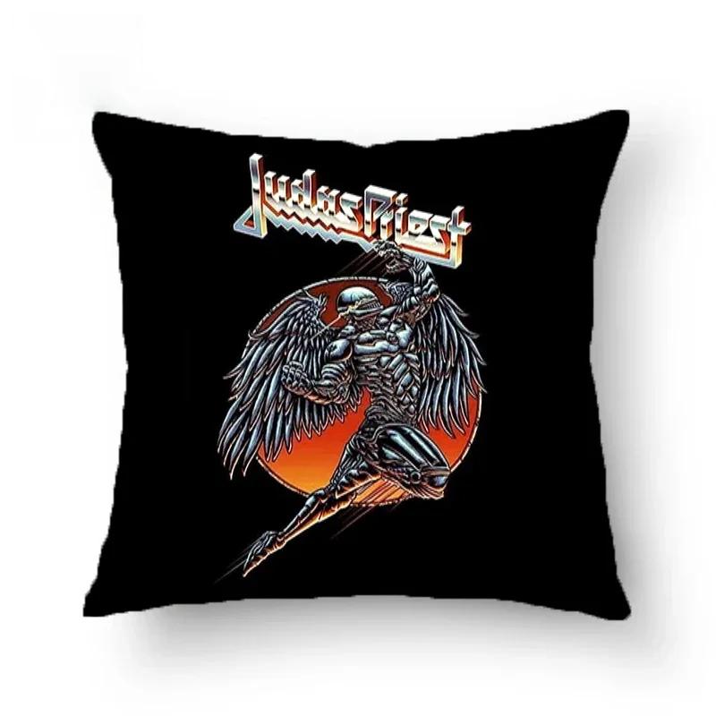 Judas-Priest Kissenbezüge Dekorative Sofakissen Beidseitig bedruckter Kissenbezug 45*45 Kissenbezug Kissenhüllen Zuhause