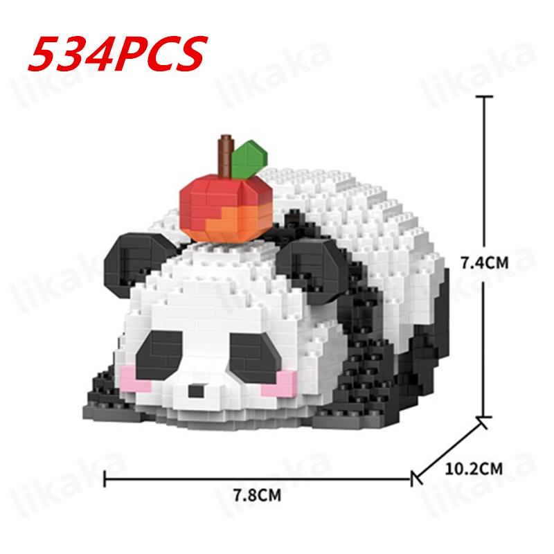 Cute Panda Building Blocks DIY Blocks Micro Blocks Creative Panda Animal Toys Diamond Bricks Toys for Children Boys Girls Gifts
