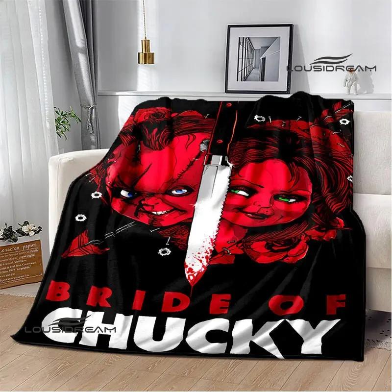 Horror movie Cult of Chucky Flange Warm blanket Soft and comfortable blanket picnic bed linings birthday gift