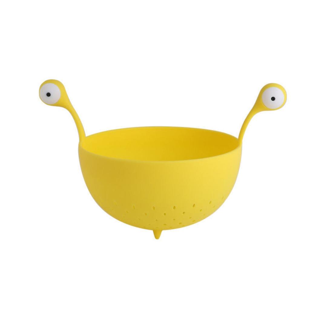 Big Eyes Creative Living Room Snack Fruit Storage Basket, Home Kitchen Fruit And Vegetable Washing Basket Basket