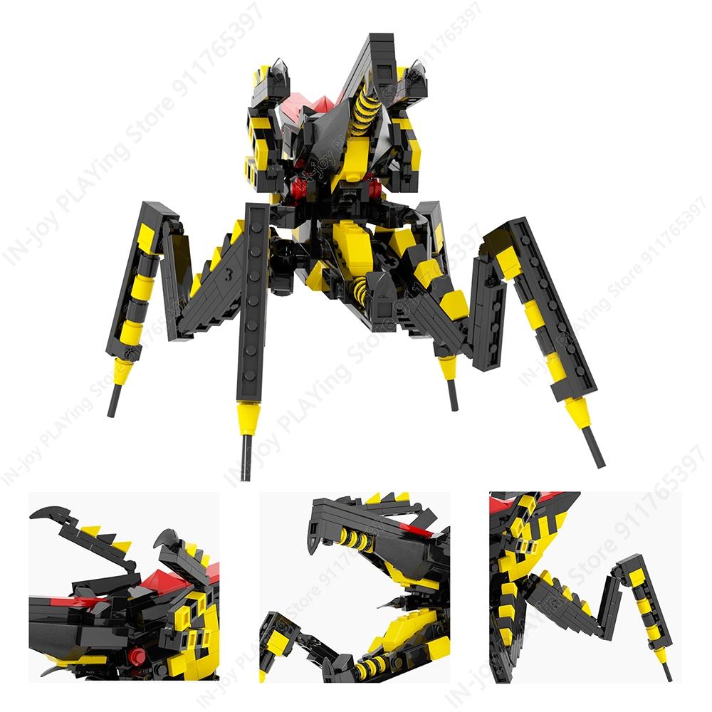 MOOXI Movie Game Scene Spaceship Gun Vehicle Model MOC Brick DIY Assembled Building Blocks Collection Toy Children Birthday Gift