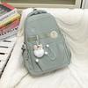 Schoolbag Elementary school bag Female junior high school student Large capacity simple campus backpack College student travel leisure backpack