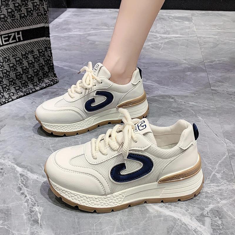Women 4.5cm Platform Shoes Sneakers Breathable Durable Fashion Casual Sport Shoes Female Outdoor Running Walking Shoe Zapatillas