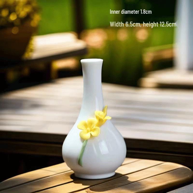 Hand-Pinched Ceramic Vase: Travel Souvenir & Home/Office Decor
