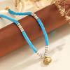 Atoztide Fashion Ocean Series Polymer Clay Necklace Bracelet Jewelry Set for Women Stainless Steel Shell Conch Pendant Set Gift
