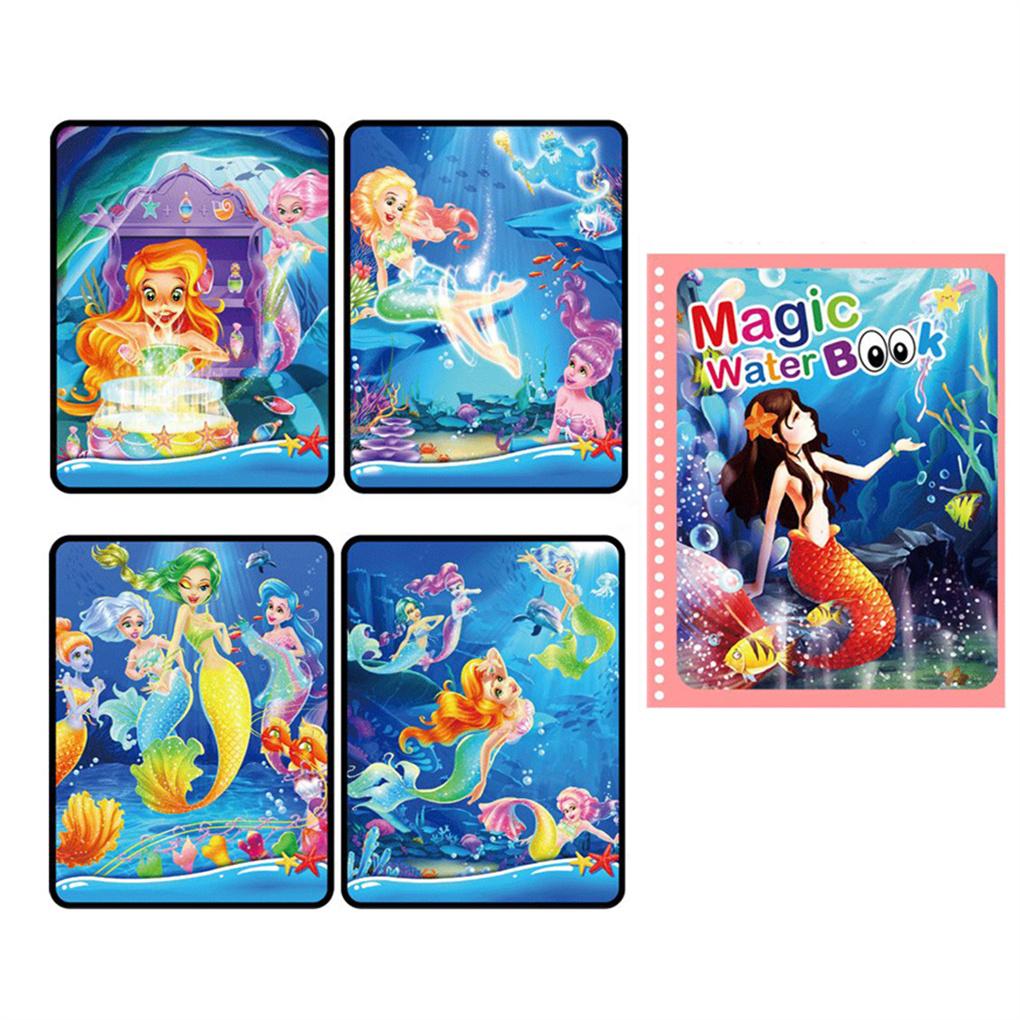 

Reusable Coloring Book Toy Drawing Album Educational Learning Toys Art Crafts Activity Accessories Boys Girls Birthday Presents type 4