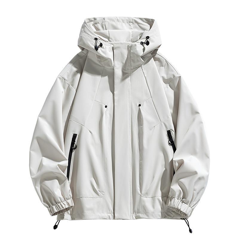 Men Jacket Hooded Windbreaker Trench Coats Oversize 6XL 7XL 8XL Plus Size Waterproof Black Bomber Camping Loose Thin Softshell