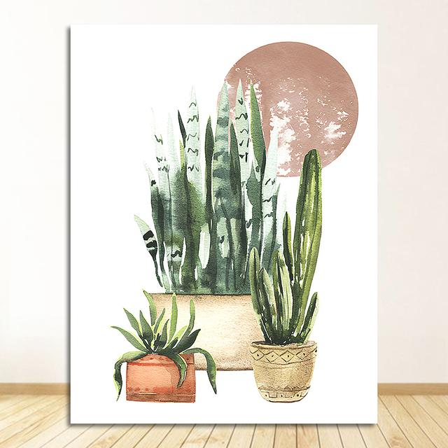 Liście obraz ścienny na płótnie skandynawskie plakaty i druki zdjęcia ścienny do wystroju salonu abstrakcyjna dziewczyna w stylu vintage roślina doniczkowa