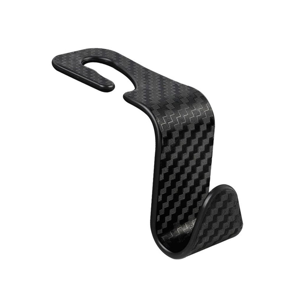Carbon Fibre Hook Car Seat Headrest Hook Auto Back Seat Organizer Hanger Handbag Clothes Bracket Car Interior Accessorie 1 Pcs