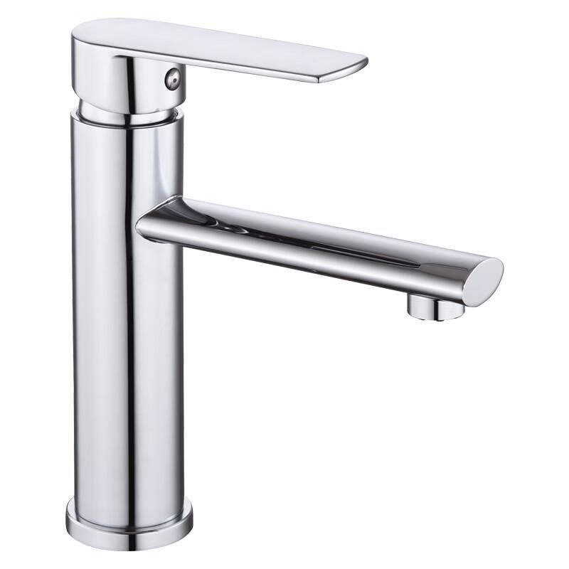 Gunmetal Grey Extended Spout Basin Mixer Faucet