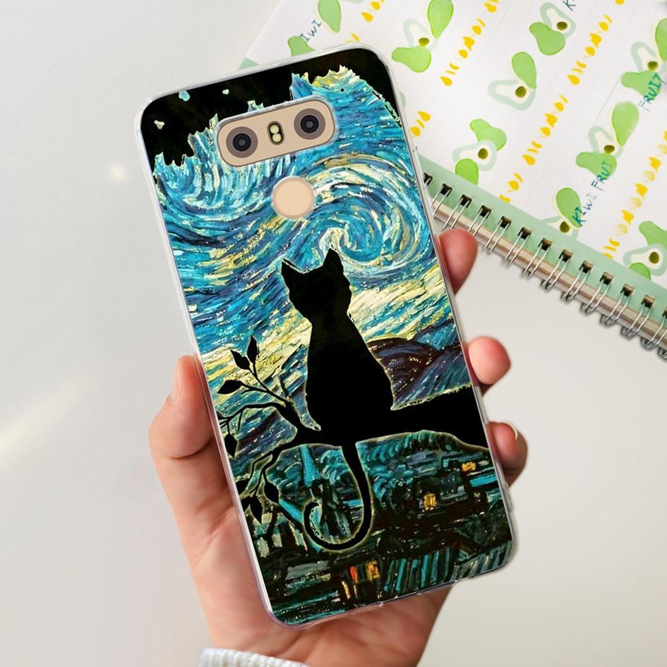 For LG G6 Plus Case LGM-G600K Phone Cases Popular Flower Soft Silicone Clear Protective Shell For LG G6 G 6 LG6 LGG6+ Back Cover