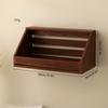 Nordic Wooden Wall Hanging Storage Box with Hooks Entrance Hallway Keys Holder Rack Sundries Organizer Cabinet Home Decor