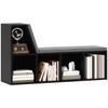 2 Tier Modern Bookcase Bookshelf with Removable Cushions for Living Room