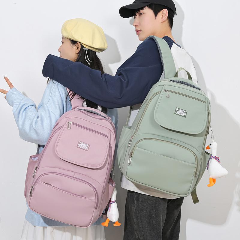 New Simple Versatile Backpack Large Capacity Leisure Travel Backpack Lightweight Burden Reducing College Student School Bag