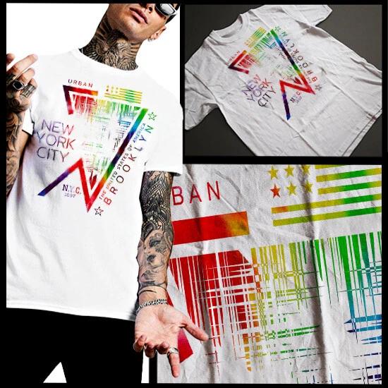 New York City Abstract Subway T-Shirt Brooklyn Queens The Bronx Harlem Manhattan 2XL