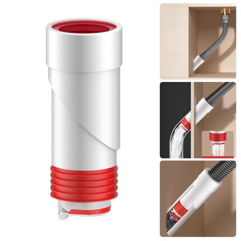 Wall Drainage Seal Plug 50mm PVC Pipe Odor Barrier Plug Bathroom Sink Drain Cover 45 Degree Sealing Plug Rings