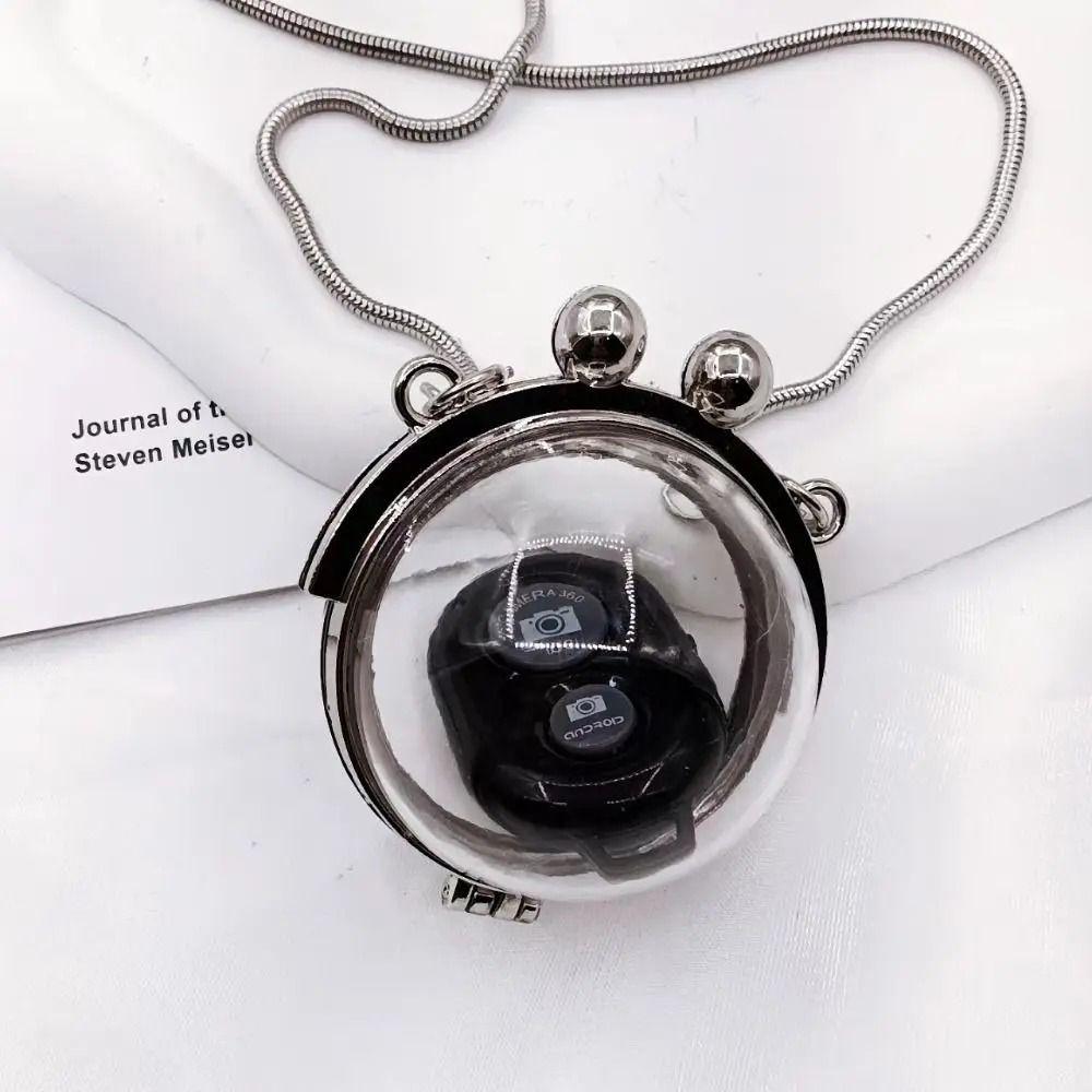 Jewelry Display Jewelry Box Keychain Mini Travel Bag Pendant Transparent Crystal Ball Bag  Women