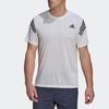 adidas T Shirts Men's White Crew Neck Moderate Straight Fit HC2764