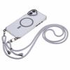 For iPhone 16 Plus Clear Case Compatible with MagSafe Shockproof PC+TPU Phone Cover with Long Lanyard