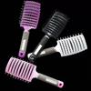Volumizing Curved Vent Brush for Men's Pompadour - Styling, Massage, Curl & Straighten