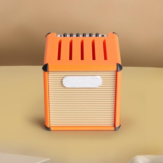 Guitar Picks Holder Retro Amplifier Style Guitar Pick Display Case with 5 Slots Guitar Pick Storage Box Gift for Guitar Players Music Enthusiasts