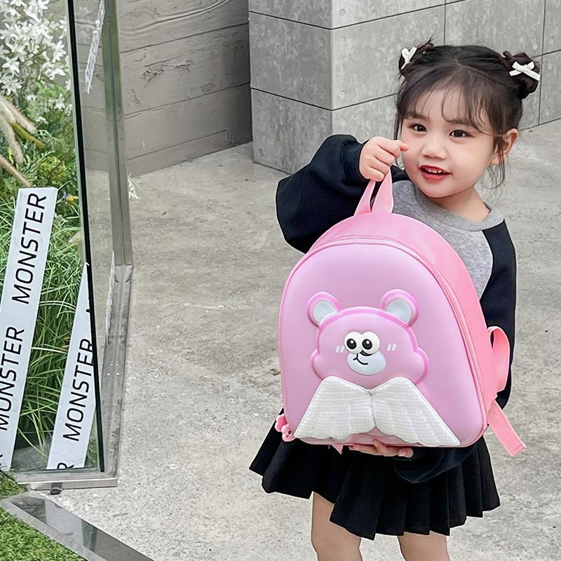 Adorable Cartoon Bear Toddler Backpack For Boys And Girls With Hard Shell Cute Kindergarten Bag School Bag In Pink Purple Blue Brown