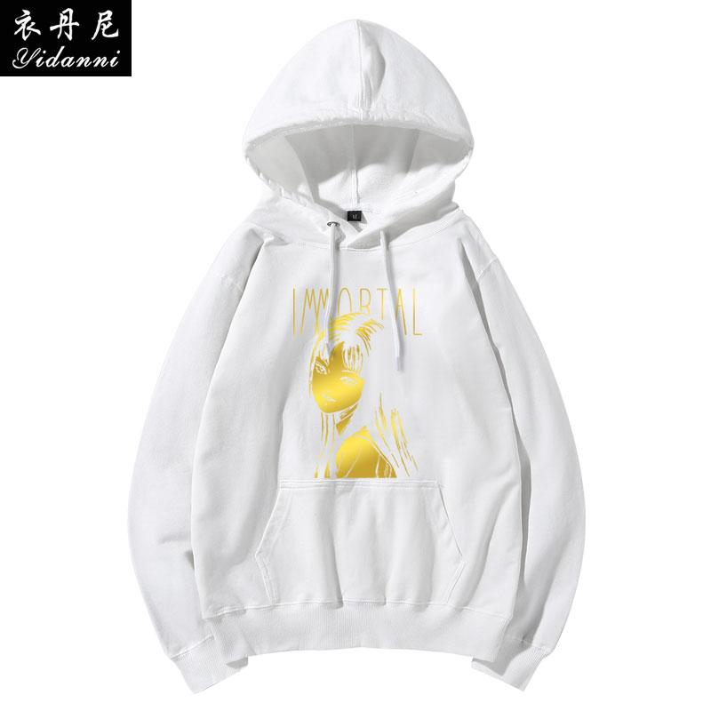 Ito Junji Fifth Personality Comic Print Men's Autumn and Winter Hooded Sweatshirt Adult High-Quality Loose Long-Sleeved Shirt