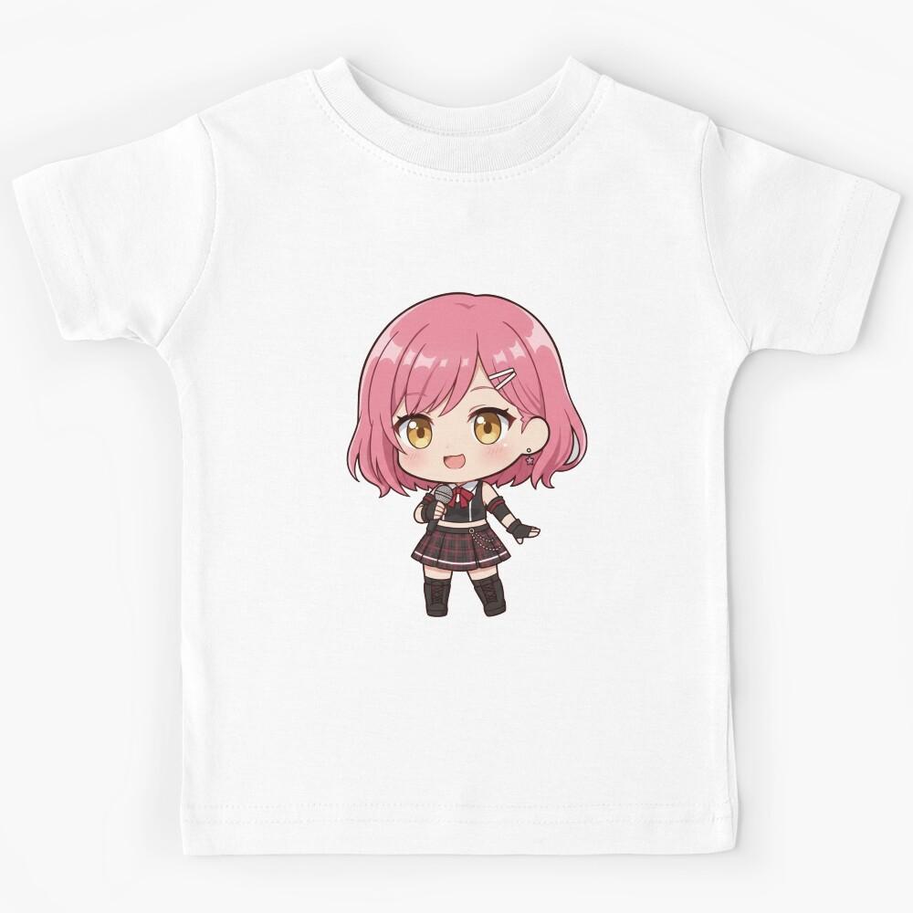 Funny Cute Cartoon Anime Girl Manga Japanese Meme Iseri Nina Chibi Girls Band Cry Anime Kids T-Shirt 160