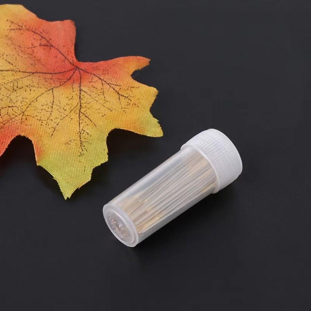 100Pcs Multi-size Tail Embroidery Fabric Cross Stitch Darning Needles Craft Tools 22/24/26# Stainless Steel DIY Sewing Needle