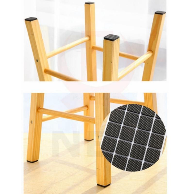 Tappeto nero autoadesivo per gambe per mobili Protezioni per pavimenti antigraffio Coprigambe per tavoli per sedie Tappi antiscivolo per gambe per sedie per mobili