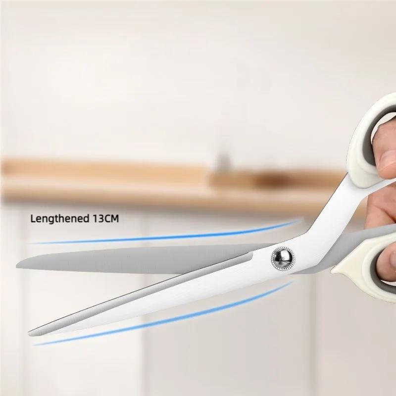 1/2 piece, Korean BBQ scissors Household kitchen scissors Stainless steel barbecue scissors for steak vegetable food scissors