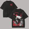 Camiseta Oversize De Anime Naruto Verano 2026 Estampado De Pain Nagato Con Rinnegan Ropa Casual Urbana Camiseta Negra Lavada Para Ho1212
