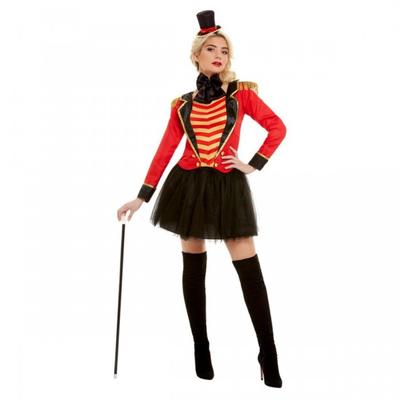 Smiffys Kadın/Bayanlar Deluxe Ringmaster Kostüm Seti