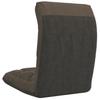 Floor Chair Foldable Taupe Fabric