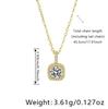 Square Zircon Sparkling Necklace: High-End, Trendy, Light Luxury Clavicle Chain for Women
